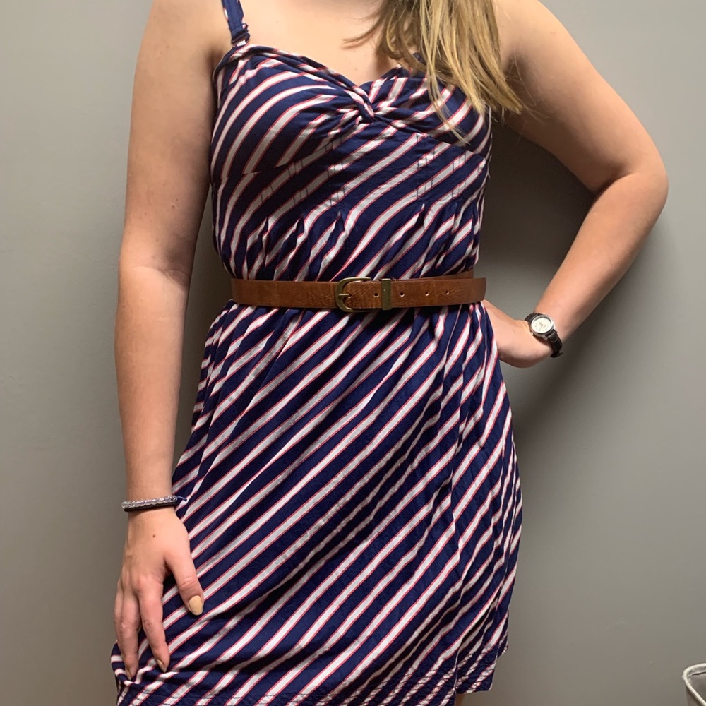 American Eagle red, white, and blue summer dress